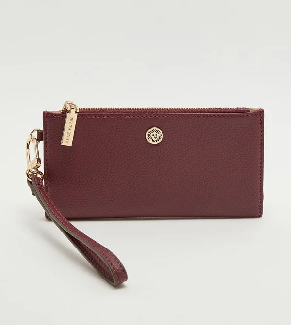 Anne Klein Textured Zippered Wallet